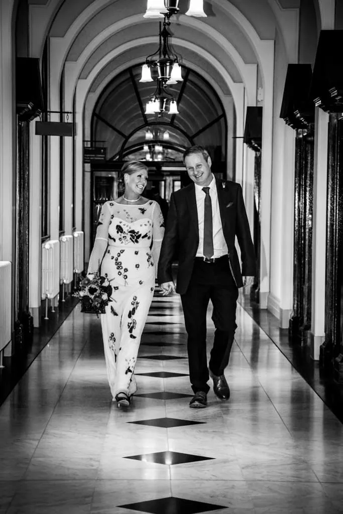 Wedding ceremony inside Belfast City Hall